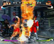 une photo d'Ã©cran de Capcom VS SNK Pro sur Sony Playstation